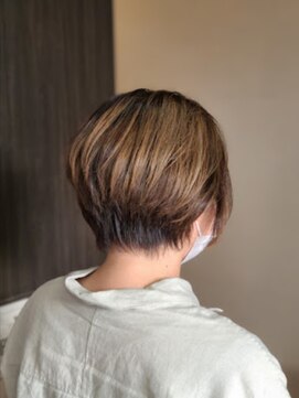 ヘアーメイク ドット(HairMakeDOT) カッコいいボブ×赤み消しカラー