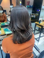 ゲーム 下北沢(GAME)&nbsp;デジタルパーマミルクティーアッシュカラー髪質改善韓国ヘア