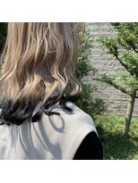 リー 甲子園(Lee) ベージュ × 裾カラー × クロ