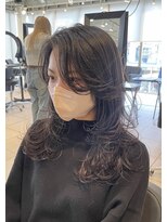 アクアオモテサンドウ(ACQUA omotesando)&nbsp;＊セミロングウルフレイヤーカット！大人可愛い韓国風くびれヘア