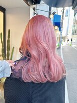 フラム 渋谷(flamme)&nbsp;ペールピンク＊イヤリングカラー ネイビーブルー＊