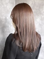 ウィート(wheat)&nbsp;マロンベージュセミロングヘア