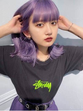 ティアム 渋谷店(Tiam shibuya) パープルカラー/韓国ヘア/ケアブリーチ/ダブルカラー/渋谷