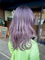 カフェアンドヘアサロン リバーブ(cafe&hair salon re:verb)&nbsp;ニアバレイヤージュ　パープルアッシュ