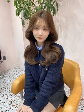 ボタン シブヤ(VOTAN SHIBUYA) カラー/ベージュ/韓国ヘア/渋谷/レイヤー/顔まわり