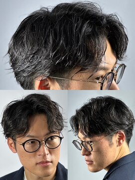 ヒロギンザ 大阪本店(HIRO GINZA) ビジネスパーマ×73ツーブロック