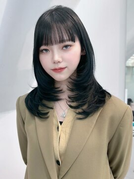 アイティー バイ アルバム 浦和店(IT by ALBUM) レイヤーロングくびレイヤーアッシュブラック_ba492481