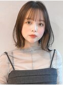 ボブウルフワンカールモテ髪くせ毛風カールデザインカラー