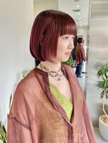 ゴウトゥデイシェアサロン 町田店(GO TODAY SHAiRE SALON)&nbsp;ブリーチ毛で作る高発色レッドカラー♪