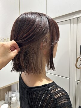 ケンジ 平塚 アネッタ(KENJE annetta) インナーカラーボブ