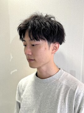 スタイル 茅ケ崎(STYLE) 【平山明樹】大人メンズ人気/センターパート×ニュアンスパーマ