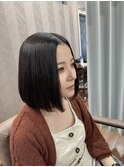 手触りサラサラストレートボブ