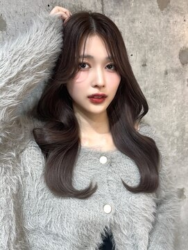 シーシンジュク 新宿南口(Sea shinjuku) 大人ガーリー×ダークアッシュ[似合わせカット/ミディアム]