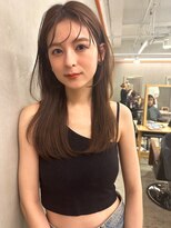 ブラン 栄(Blanc)&nbsp;【Blanc】レイヤーカット＿顔まわりカット＿ベージュカラーb