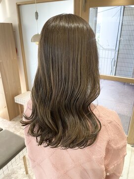 ケシキ 表参道 原宿(kesiki.) ブリーチなしダブルカラー/オリーブベージュ