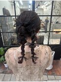 お呼ばれヘアセット／成人式ヘアセット／卒業式ヘアセット