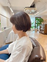 癖毛丸みショートスタイル
