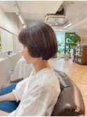 癖毛丸みショートスタイル