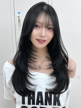 アイトーキョーエス 渋谷(AI TOKYO S) ロングレイヤーハイレイヤー韓国レイヤーハッシュカット渋谷