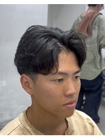 フィフス 渋谷(fifth)&nbsp;渋谷ルーズパーマフェザーパーマ波巻きパーマメンズミディアム