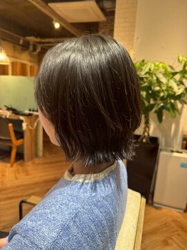 ヘアーショップ エヌアンドエー 越谷店(hair shop N&A) 大人可愛い◎艶感切りっぱなしボブ/髪質改善