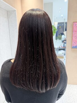 オン キャナルシティ博多前店(on) 【中里恵梨】ケアカラー/艶カラー/大人ボルドーカラー/30代