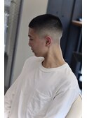 メンズショート　ボウズ　スキンフェード