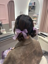 リアン(lien)&nbsp;編み込みツインお団子♪