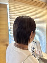 オーガニックエコ 川越(organic+eco)&nbsp;20代30代/ブリーチなし/オリーブベージュ/ミニボブ/夏ヘア
