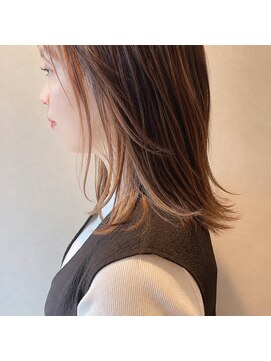 エル(el.) #レイヤー #インナーカラー #ミルクティー