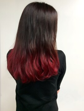 ヘアーサロン ツミキ(HAIR SALON TSUMiKi) TSUMiKi 赤系グラデーションカラー