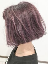 クアトロ グランシュ 川崎店(QUATRO × GranCieux)&nbsp;グレージュ×切りっぱなしボブ