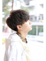 ネイビー(NAVY)&nbsp;好感度◯刈り上げネープレス無造作ショートスマートマッシュ