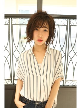 ヘアアンドメイク 心座(hair&make) 外ハネロブ