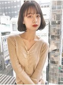 【EMMA】大人っぽ愛されとろみベージュボブ【MARIA】