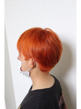 ビアージュ(Viage) :ショートスタイル :オレンジ :ブリーチ :彩