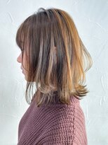 アイティーバイアルバム 八王子店(IT by ALBUM)&nbsp;レイヤーミディ_ミニウルフテラコッタくすみブルー_ba321411