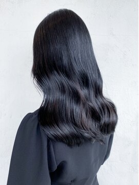 アイティーバイアルバム 藤沢店(IT by ALBUM) 艶ブラック_アースカラーくびれヘアツートンカラー_ba363071