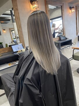 サニー 渋谷(SUNNY) バレイヤージュ、ハイライト、グレージュ、ショコラアッシュ