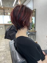 イット(it.)&nbsp;it.Style ショート ショートボブ チェリーレッド バレイヤージュ