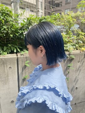 アイ 代々木公園(aye) ターコイズブルー×ボブ