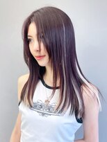 アルバム 新宿(ALBUM SHINJUKU)&nbsp;ハイライトロング_グレーベージュレイヤーロング_ba399071