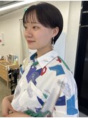 mash short #久屋大通#丸の内#栄#黒髪ショート#マッシュショート