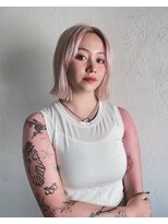 レクタ(recta) ペールピンク 切りっぱなしボブ ケアブリーチ