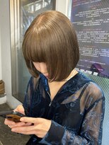 レコ 渋谷(LECO) べージュハイトーンボブ