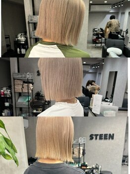 スティーン(STEEN)の写真/再現性の高いカットで毎日のお手入れが楽に♪丁寧なカウンセリングと高い技術で理想のスタイルを実現☆