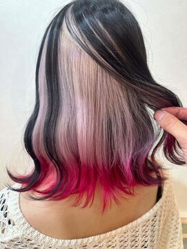 ヘアーサロン リアン 熊谷2号店(hair salon Rien) ホワイト×ピンク♪