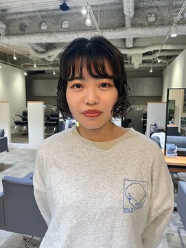 カフ(CAF) CAF FUKO ボブパーマ/ウェーブパーマ/黒髪/大阪/心斎橋