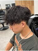 マッシュスパイラルパーマツイストスパイラル波巻きメンズ