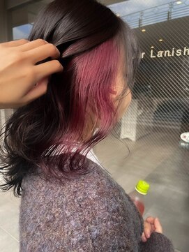 ヘアーラニッシュ 三郷中央店(hair Lanish) インナーカラー/イヤリングカラー/フェイスフレーミングカラー